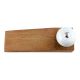 2 Pieces White Turquoise Ceramic Crackle Wwoden Door Stopper